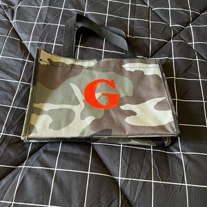 Camouflage Tote Bag with Orange Accent G